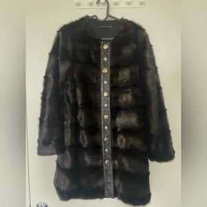 Zara faux fur coat